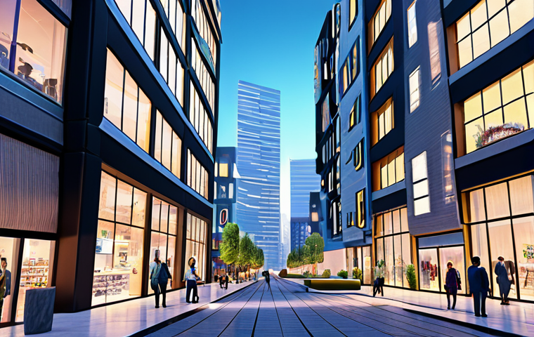 Metaverse Real Estate Development**

"A bustling virtual cityscape with modern, innovative architecture, showcasing various metaverse businesses like virtual art galleries and co-working spaces. The scene is filled with diverse, fully clothed avatars interacting and exploring. Bright, optimistic lighting. Safe for work, appropriate content, fully clothed, professional, perfect anatomy, correct proportions, well-formed hands, natural pose, high resolution, digital art."

**