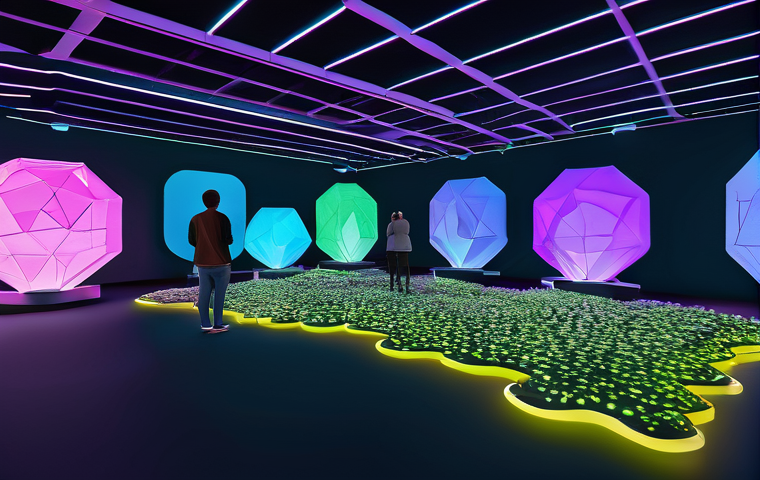 메타버스 부동산의 과거 현재 미래 - **Prompt Title: The Evolving Metaverse Cityscape**
    **Description:** A vibrant, futuristic citysc...