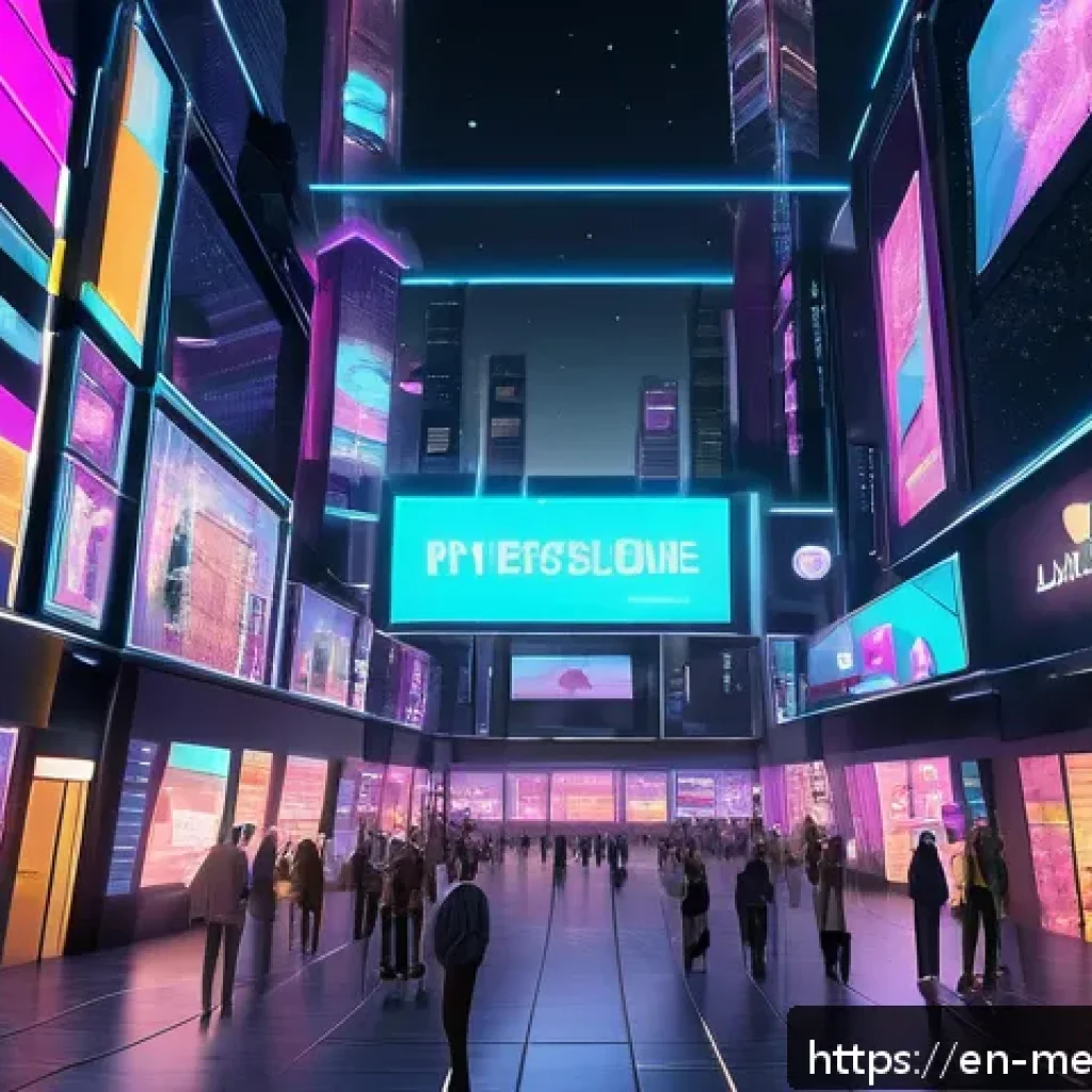 가상 부동산 투자에 필요한 기본 지식 - A futuristic virtual cityscape inside a metaverse platform, featuring diverse digital real estate pr...